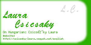 laura csicsaky business card